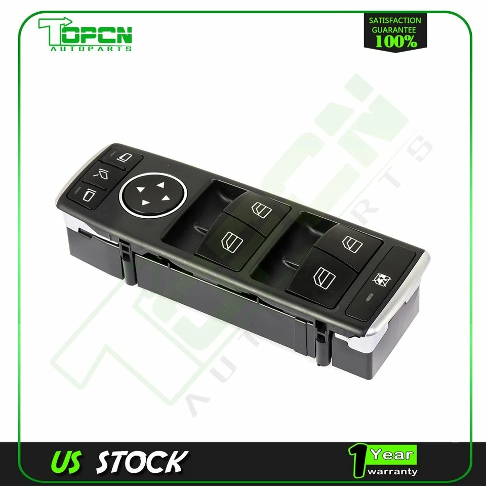Electric Window Switch Fits 2013-2014 Mercedes-Benz C350 C250 C300 E400 Left - Image 1 of 4