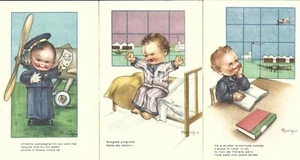ILLUSTRATORI - MARIAPIA - 3 CARTOLINE CON BIMBI MILITARI - - Imagen 1 de 1