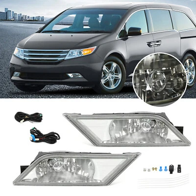 Luces antiniebla laterales izquierda y derecha luces con bombillas kit de arnés de cables para Honda Odyssey 2011-13 Foto 1 de 4