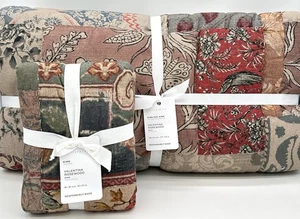 Pottery Barn~ Valentina Rosewood Quilt + 1 Sham~King~NEW - Picture 1 of 2