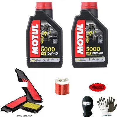 PER APRILIA SR 125 CAT  TAGLIANDO MOTUL 10W40+FILTRI MANUTENZIONE COMPLETO SCOO - Immagine 1 di 4