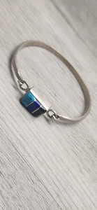 Turquoise And Silver Bracelet - Picture 1 of 5
