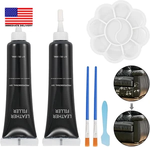 Vinyl und Leder Reparaturset, schwarzes Vinyl Reparaturset für Autoinnenräume, Möbel - Bild 1 von 6