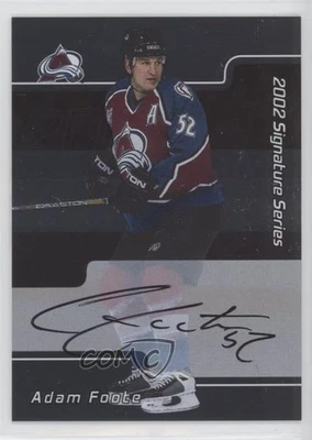 2001-02 ITG Be A Player Signature Series Auto Adam Foote #153 Auto - Image 1 of 2