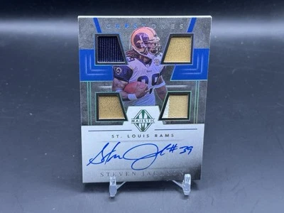 2019 Panini Majestic Steven Jackson Capstones Quad Patch Auto /10 Rams - Image 1 of 2