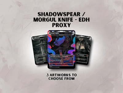 Shadowspear, Morgul Knife - Custom Magic: The Gathering Card - Image 1 of 4