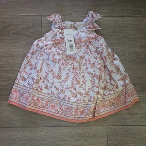 Janie and Jack Baby Girls Floral Dress 3-6M - Picture 1 of 3