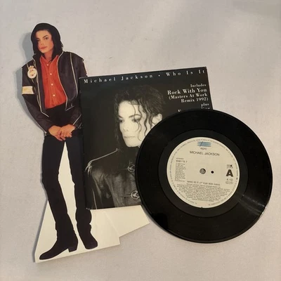 MICHAEL JACKSON - Who is it - LTD EDITION 7" Vinyl Single - Inc JACKSON CUT OUT - Image 1 of 4