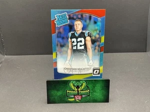 2017 Panini Donruss Optic Christian McCaffrey #177 Red & Yellow Rated Rookie - Picture 1 of 2
