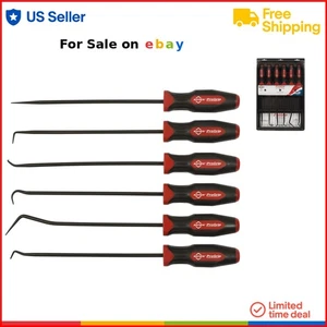 Long Pick Set 6-Piece Black Oxide Hand Tools for Precision Work - Picture 1 of 3