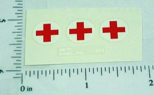 Corgi #354 Commer Military Ambulance Sticker Set CG-007 - Picture 1 of 1