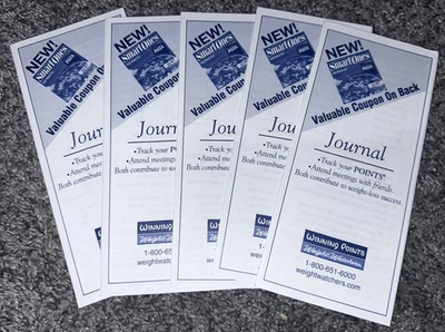 NEW! Weight Watchers Winning Points ONE WEEK JOURNAL *LOT OF 5* - Image 1 of 2