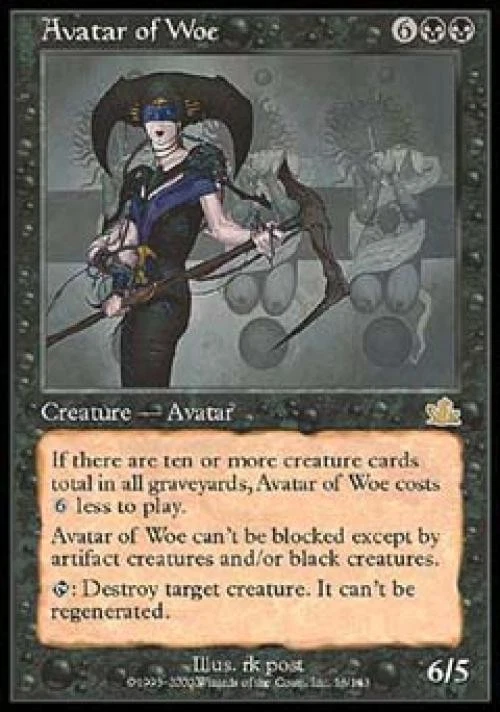 MTG English Avatar of Woe NM Foil Prophecy - Image 1 of 1
