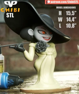 Chibi Lady Dimitrescu | Resin Model Kit | Resident Evil Village Vampire - Picture 1 of 4