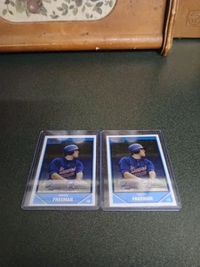 2007 Bowman Chrome Draft Freddie Freeman RC (2 Card Lot) Braves - Picture 1 of 4