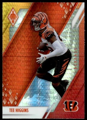 2021 Panini Phoenix Fire Burst Tee Higgins #21 Cincinnati Bengals - Image 1 of 2