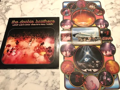 THE DOOBIE BROTHERS~What Were Once Vices Are Now Habits w/POSTER~Vinyl LP 1974 - Image 1 of 4