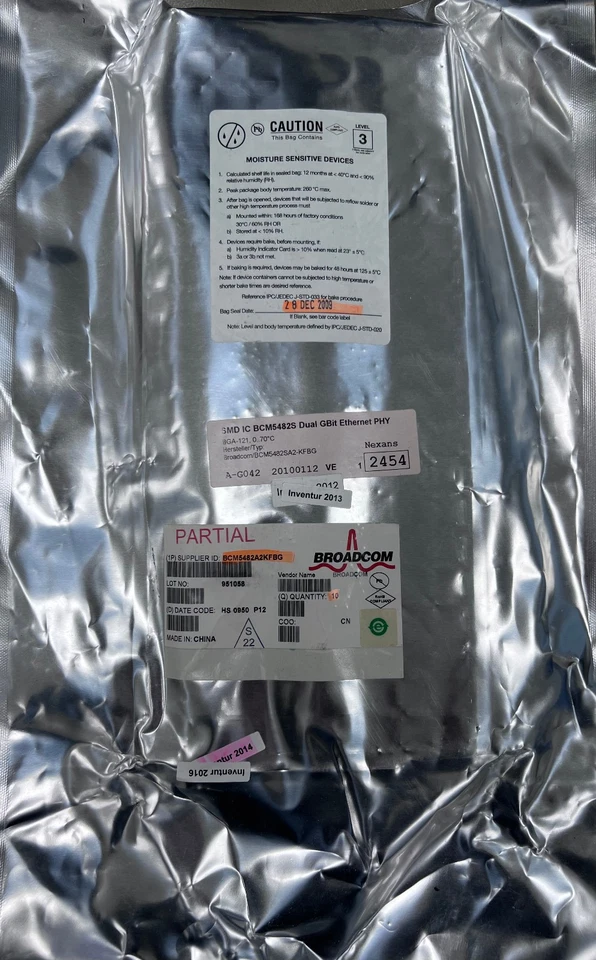 10pcs BCM5482A2KFBG – OEM Original – Lot of 10pcs  (Broadcom) - Image 1 of 3