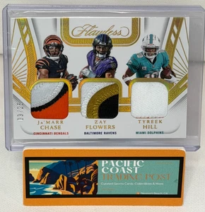 Fútbol impecable 2024 - CHASE/FLOWERS/HILL #TP-WR4 - Triple parche dorado - 3/25 - Imagen 1 de 2