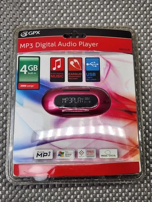 GPX MW151P 4 GB Flash MP3 Player Pink - Brand New - Sealed - Image 1 of 4