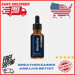BREATHE 8-IN-1 Mullein Drops For Lungs Detox & Lung Cleanse | Peppermint, Thy... - Picture 1 of 24