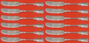 Shell and Thread by Tiffany and Co Sterling Silver Butter Spreader FH Set 12 pcs - Picture 1 of 1