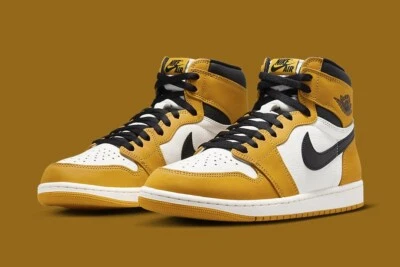 Nike Air Jordan 1 High OG Amarillo Ocre Blanco DZ5485-701 Zapatos para Hombre NUEVO Foto 1 de 4