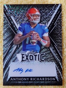 ANTHONY RICHARDSON EXOTIC AUTO #5/7 🔥 ROOKIE XRC 2023 LEAF FLORIDA GATORS BLACK