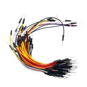 65x CABLE JUMPER macho protoboard arduino pic solderless breadboard wire cables - Imagen 1 de 2