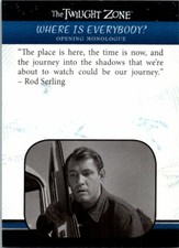 2019 The Twilight Zone Rod Serling Edition - Pick / Choose Your Cards