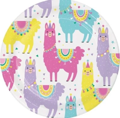Llama Party Dessert Plates (8) - Image 1 of 2