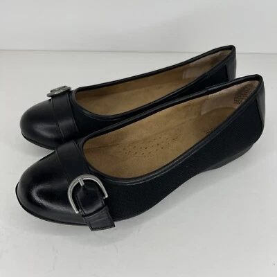 Zapatos planos cómodos negros ortopédicos Croft & Barrow para mujer talla 7 Ortholite Foto 1 de 4