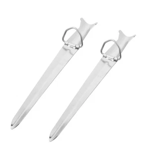 2 Pcs Fishing Rod Holder Travel Stand Bracket Stainless Steel Ground Support - Picture 1 of 12