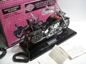 HARLEY-DAVIDSON HERITAGE SOFTAIL RED FLAME TELEPHONE, TELEMANIA, BOXED, NOS - Photo 1/16