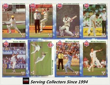 1993/94 Futera Cricket Card Series Freshman (ROOKIE CARD) Set (8) -RARE & VALUE*