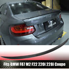 Fits Bmw F87 M2 F22 220I 228I M235i Coupe 14Up Rear Trunk Spoiler Carbon Fiber