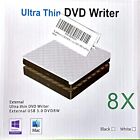 External Ultra Thin DVD Writer 8X, External USB 3.0 DVDRW 