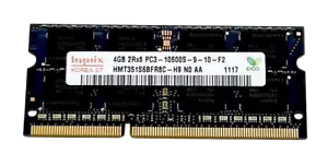 Hynix Korea 4GB 2RX8 PC3-10600S-9-10-F2 Memory RAM HMT351S6BFR8C H9 1117 - Picture 1 of 2
