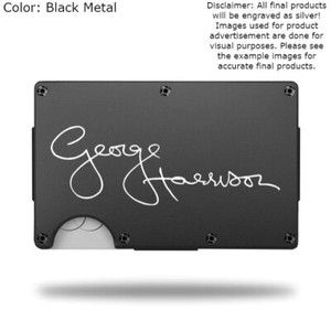 Custom GEORGE HARRISON Laser Engraved Signature Wallet - Pick A Wallet Color