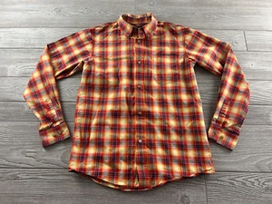 Ariat Pro Series Boys Shirt Size Large Plaid Western Cowboy Ranch Casual Preppy - Picture 1 of 8