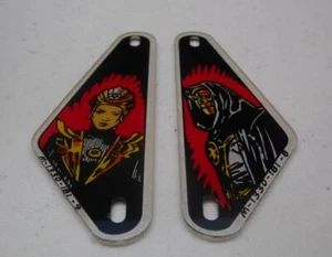 NEW CPR Reproduction Bally Pinball Flash Gordon Slingshot Plastic Pair - Picture 1 of 1