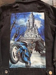 Lola & The Boys Black Batman Art Denim Jacket 6T NWT - Picture 1 of 5