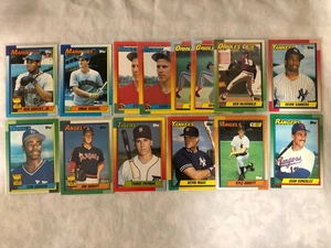 Mlb Baseball 1990 topps rookies lot Ken griffey jr Deion Sanders Variants - Picture 1 of 4