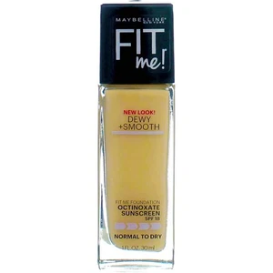 4 Pack Maybelline Fit Me Dewy + Smooth Liquid Foundation, Porcelain 110, SPF ... - Picture 1 of 5
