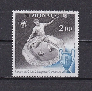 Monaco   1280 MNH , European Soccer Cup, 1981 - Picture 1 of 1
