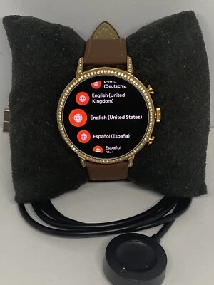 Fossil Gen 4 Authentic Digital Dial Smart Watch Custom Band FTW6015 AB605 - Image 1 of 4