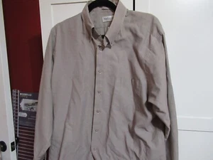 Van Heusen: Camisa de vestir de manga larga marrón claro 16 1/2 (32/33) para hombre - Imagen 1 de 4