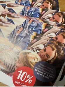 12 Stück 10% Rossmann Coupons Gutscheine ggf. DM und Müller bis 31.05.2025 - Bild 1 von 2