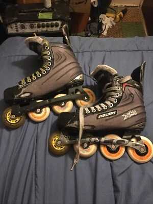 Bauer Vapor XR1 Inline Skates Adult Size 6 ABEC 7 Bearings Hi-Lo Chassis - Image 1 of 4