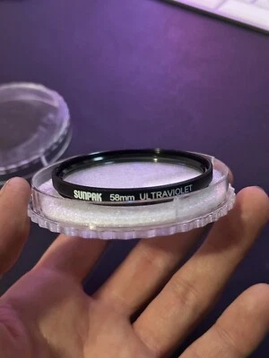SUNPAK 58MM ULTRAVIOLET HAZE UV Lens FILTER  Made in Japan - Image 1 of 3